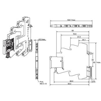 Omron%20G2RV-SL701%2024VDC%20Slim%20Röle%20+%20Soket%20(PLC%20Rölesi)