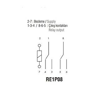 RE1P08%2012VDC%2010A%202CO%20(DPDT)%20Kontaklı%208%20Pinli%20Genel%20Amaçlı%20Güç%20Rölesi%20EMAS