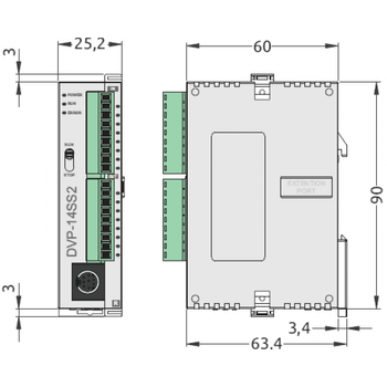 Delta%20DVP14SS211R%2024VDC%20Röle%20Çıkışlı%20CPU%20PLC