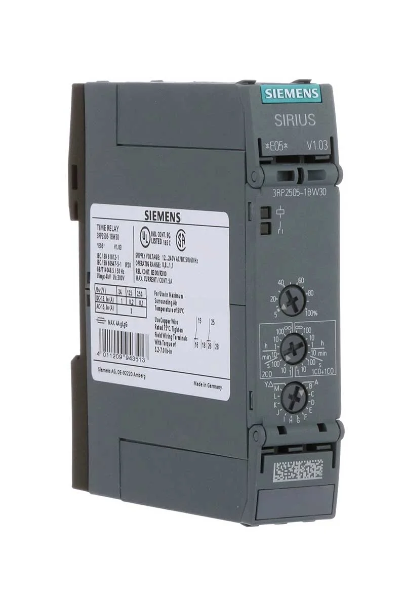 Siemens%203RP2505-1BW30%202CO%200,05s-100h%2027%20Fonksiyonlu%20Zaman%20Rölesi