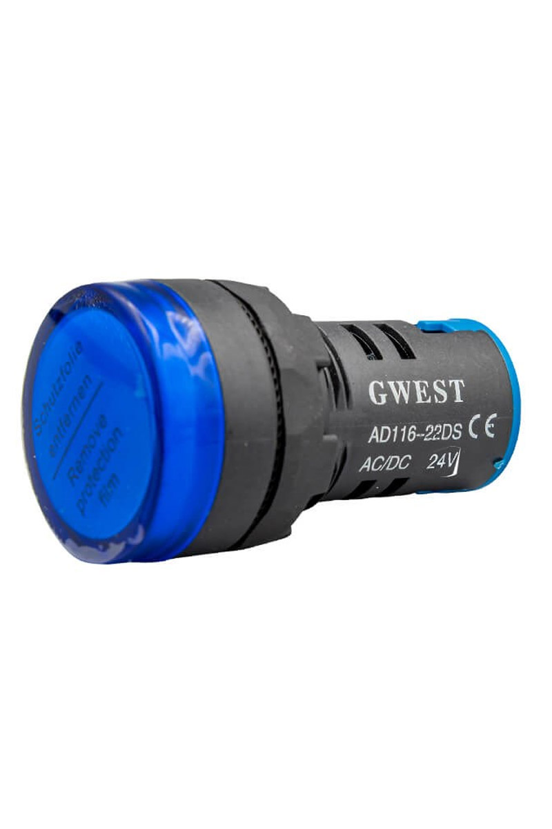 Gwest%2022-24V-M%2024V%2022mm%20Mavi%20Ledli%20Sinyal%20Lambası