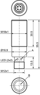 Leuze%20DMU218-1500/LA-M12%20Ultrasonik%20Mesafe%20Sensörü