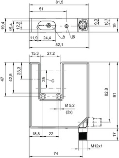 Leuze%20GS%20754B/C4-27-S12%20Çatal%20Fotoelektrik%20Sensör