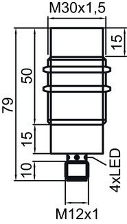 Leuze%20IS%20130MM/2NC-25N-M12%20Endüktif%20Sensör