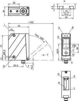 Leuze%20ODSIL%2096B%20M/C6-S12%20Optik%20Mesafe%20Sensörü