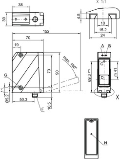 Leuze%20ODSL%2096K/V66-2300-S12%20Optik%20Mesafe%20Sensörü