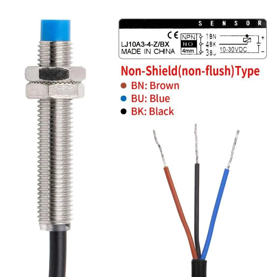 LJ10A3-1-J/EZ%209-250VAC%201mm%20NO%20Endüktif%20Mesafe%20Sensörü