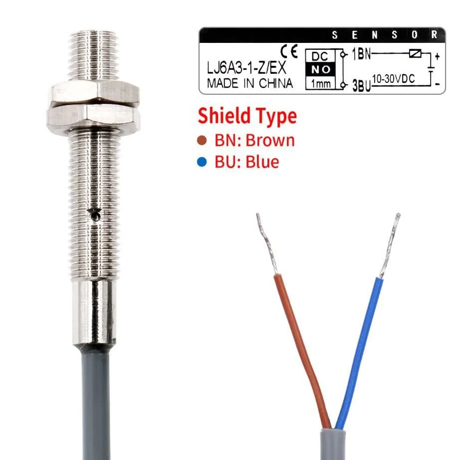 LJ6A3-1-Z/BX%206-36V%201mm%20NPN%20NO%20Endüktif%20Mesafe%20Sensörü